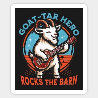 Guitar Playing Goat Sticker